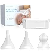 Nasal Aspirator Replacement Tips 3 Pcs, Food-Grade Silicone, Ultra-Soft Baby Nose Sucker Replacem...