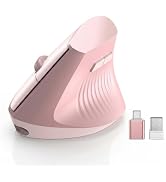 Ergonomic Mouse, Wireless Bluetooth Vertical Mouse, Rechargeable, USBC & Bluetooth 5.0/3.0 & 2.4G...