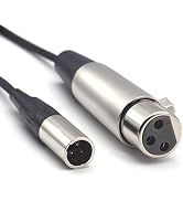 SiYear Mini XLR Male to XLR Female Plug Microphone Cable for Blackmagic Pocket 4K Camera Video As...