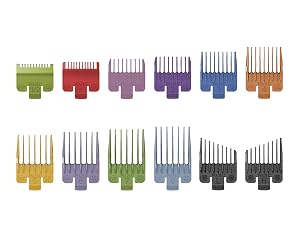 Color Coded Haircutting Kit 79722 B08D4JFWG Black & Chrome