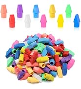 SIKAO Erasers, 125 Pack Pencil Top Erasers for Kids Bulk, Pencil Erasers Caps, Small Cute Erasers...