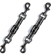 IVIA PET 2 Pcs Dog Collar Safety Clips with Double Ended Clasps | Adjustable Collar Backup Clip f...