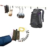 onewind Campsite Storage Line, 6m/19ft Camping Clothesline Hanging Gear for Tent Campers Camping ...