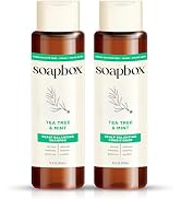Soapbox Tea Tree Shampoo and Conditioner Set, Scalp Balancing with Tea Tree Oil, Jojoba Oil, Aloe...