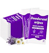 Travel Deodorant Body Shower Wipes Deodorizing Bathing Wipes, Disposable No Rinse Adults Women Me...