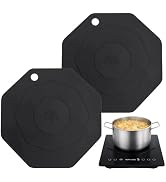 FEEL FIT Silicone Induction Cooktop Mat (9.25inches) – Heat-Resistant & Scratch Protector for Mag...