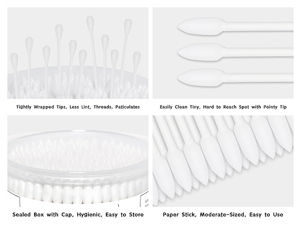 HOMEFOX COTTON SWAB PRECISION POINTY