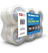 Grizzly Power Clear Packing Tape Refill Rolls for Shipping, Moving, Packaging - True 2 Inch x 65 ...
