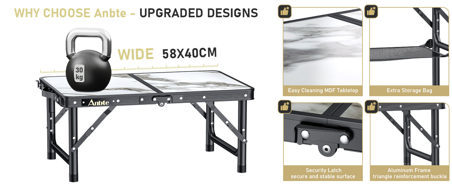 camp tables portable foldable