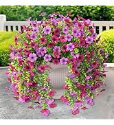 ZFProcess Artificial Hanging Flowers for Outdoors Spring Decoration, 2PCS Silk Fake Daisy Realist...