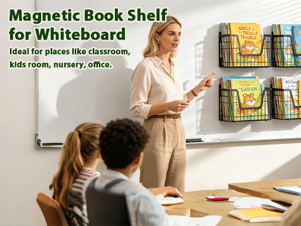 Magnetic Book Shelf for Whiteboard