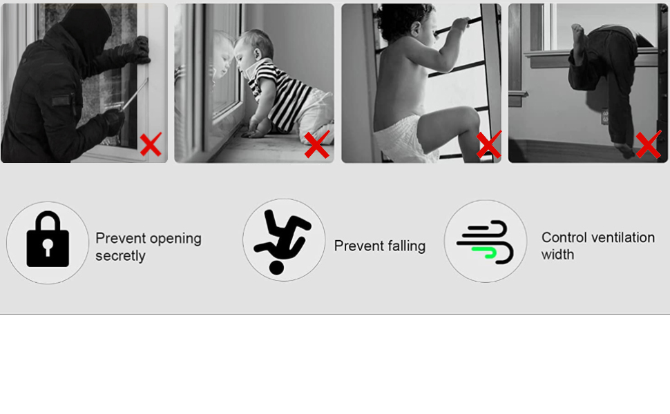 Window Locks,4 Sets Sliding Window Locks With Key for Vertical
