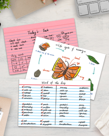 index cards