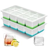 VEHHE Ice Molds, 3 Pack Easy-Release & Stackable Whiskey Ice Cubes Mold for Drinks and Cocktails ...