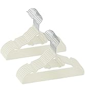 GoodtoU Kids Velvet Hangers, 50 Pack Baby Hangers for Closet Toddler Hanger Infant Clothes for Or...