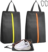 TOBWOLF 2PCS Golf Shoes Bags for Smelly Cleats, Water Resistant Lightweight Track Shoe Bags for S...