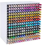 SANFURNEY Marker Pen Organizer Holder for 240 Markers, Craft Art Supply Storage Rack, Desktop Art...
