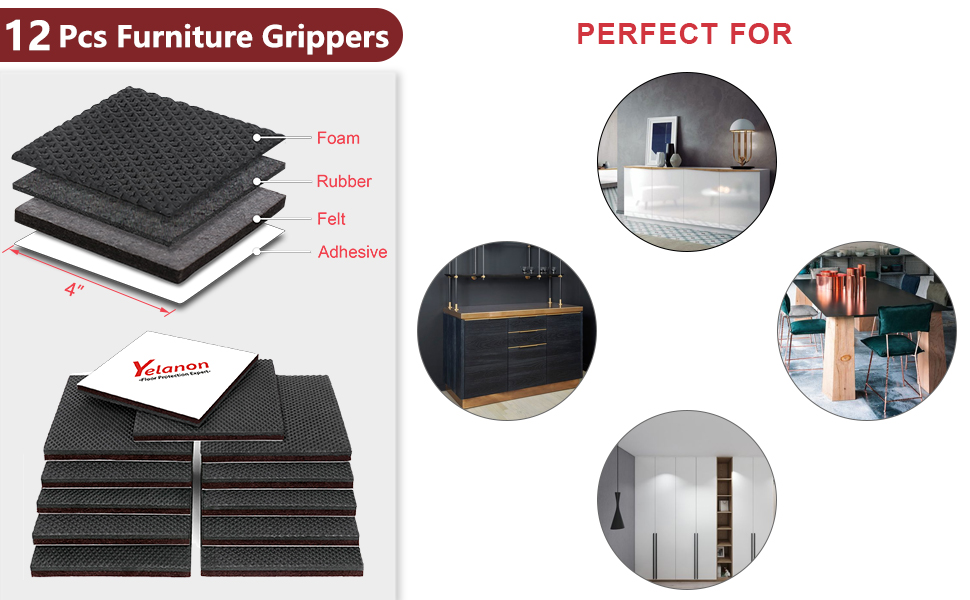 rubber furniture pads
