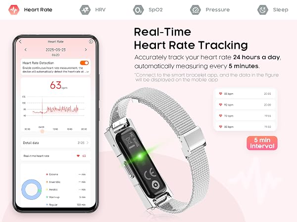 Women's Smart Bracelet with Heart rate