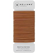 Cyndibands Ginger No-Metal 4mm, 1.75 Inch Elastic Hair Ties Ponytail Holders for Redheads - 24 Count