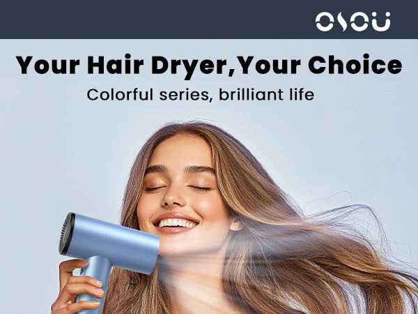 high speed ionic hair dryer fast drying blow dryer lightweight small travel hairdryer for women