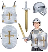 Toyvian Vintage Roman Armor for Solid Helmet Sword and Armour Medieval Boy Girl Costume Accessory...