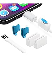 PortPlugs Aluminum Dust Plugs (2-Pack) - Compatible with iPhone 14-7, Plus, Max, Pro, iPad, Light...
