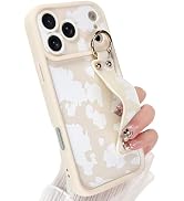 Jefonha Compatible with iPhone 17 Pro Max Case with Finger Hand Strap for Girls Women, Cute Funny...