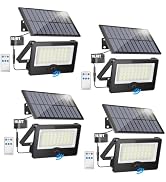 4Pack Solar Outdoor LED Wall Lights,20W Solar Motion Sensor Security Lights with 3 Lighting Modes...