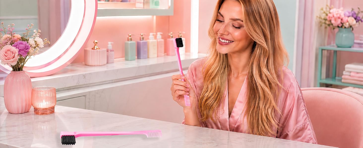 Double Sided Edge Control Hair Brush