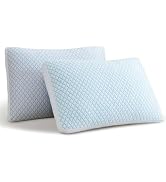 Alkyonos Shredded Memory Foam Cooling Soft Pillows Queen Size Set of 2, Adjustable Hypoallergenic...