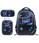 HiGaits School Backpack for Boys Gamer Boys Bookbag for Children Kids Teens Elementary Middle Sch...