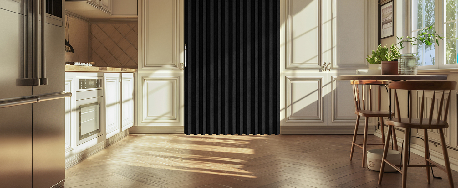 100%Blackout magnetic thermal insulated door curtain,door curtain ,Folding Door Curtains