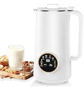 34oz Nut Milk Maker, 10 in 1 Automatic Nut Milk Maker, 304 stainless steel inner container with 1...