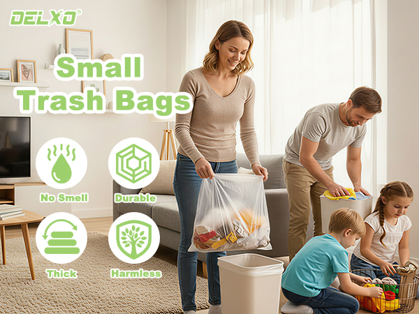 Small Trash Bags 4 Gallon