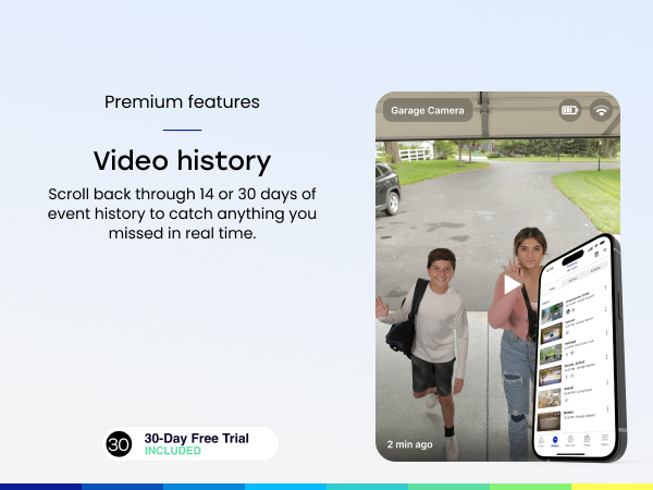 Video history up to 30 days