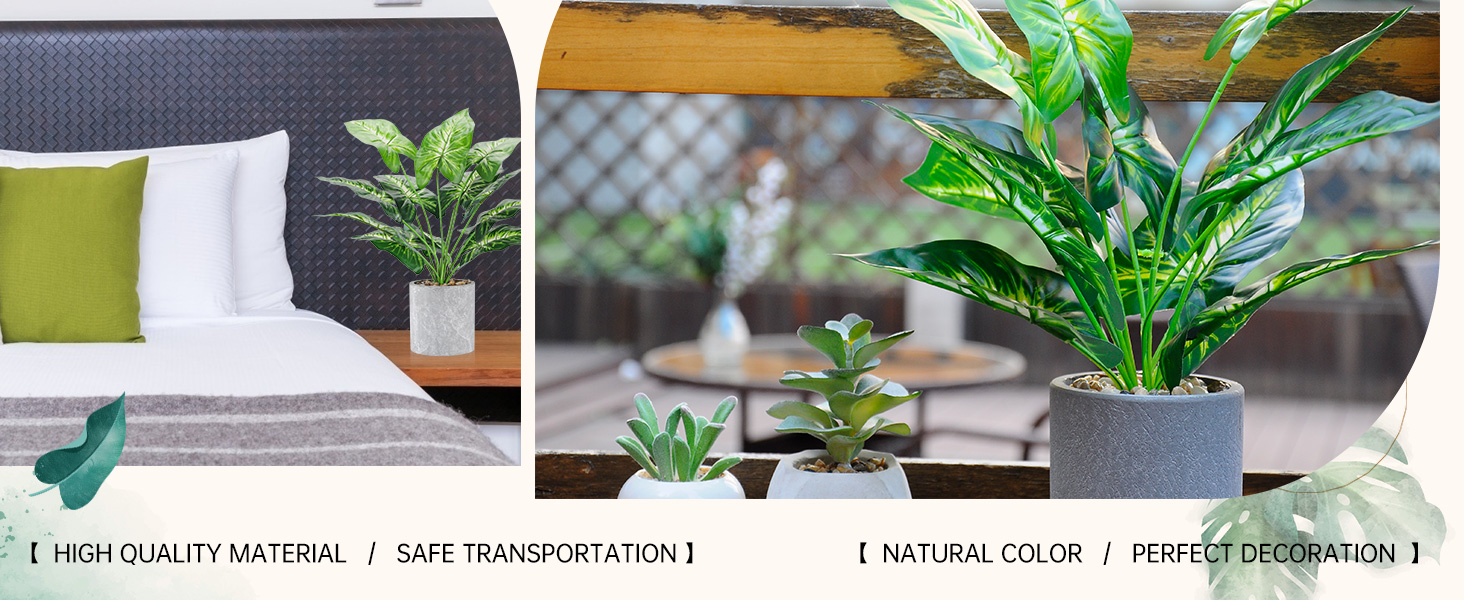 artificial potted plants