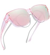 Xfeel Sunglasses Over Prescription Glasses for Women Polarized Fit Over Sun Glasses with UV Prote...