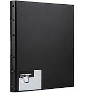 MyLifeUNIT Business Card Book, Name Card Holder Book with 600 Business Cards Capacity (Black)