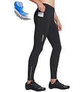 baleaf Men's Thermal Cycling Pants, 4D Padded Winter Bike Tights Fleece Lined Bicyble Riding Legg...