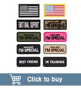 Forestpaw 10 Pieces Service Dog Patches for Harness,Embroidered Service Dog Accessories for Dog C...