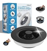 Hibbent 3 in 1 Kitchen Sink Drain Strainer, Metal Pop Up Stopper | Larger Anti-Clogging Basket, 3...