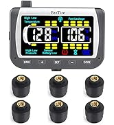 EEZ RV Products EEZTire-TPMS6ATC Real Time/24x7 Tire Pressure Monitoring System - Color Monitor +...