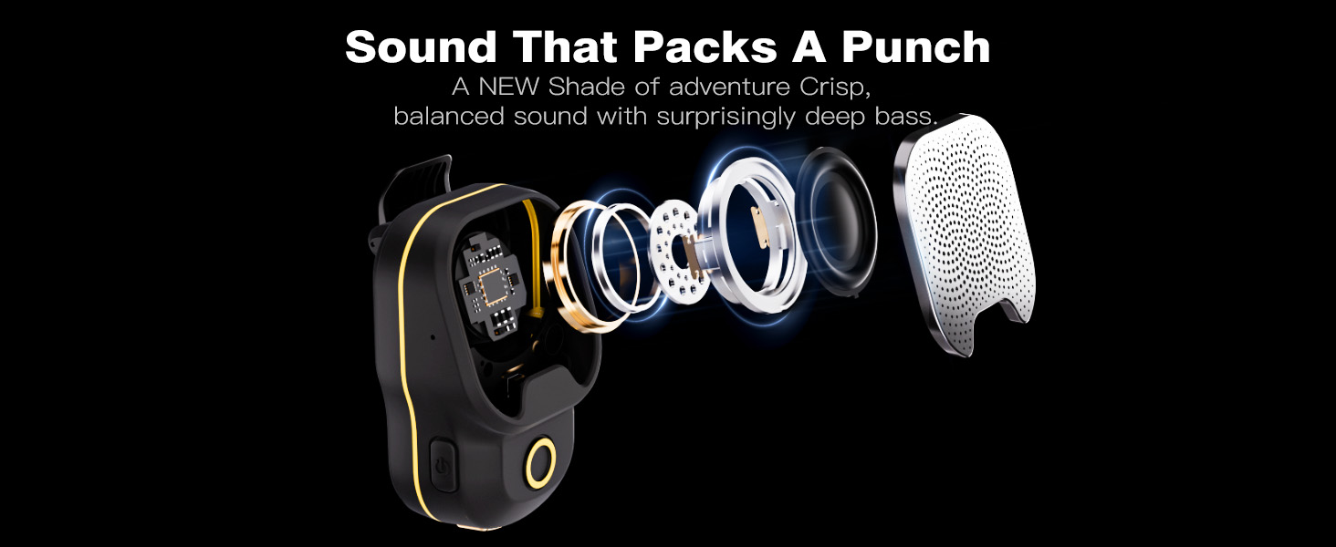 Loud sound wearble bluetooth speaker