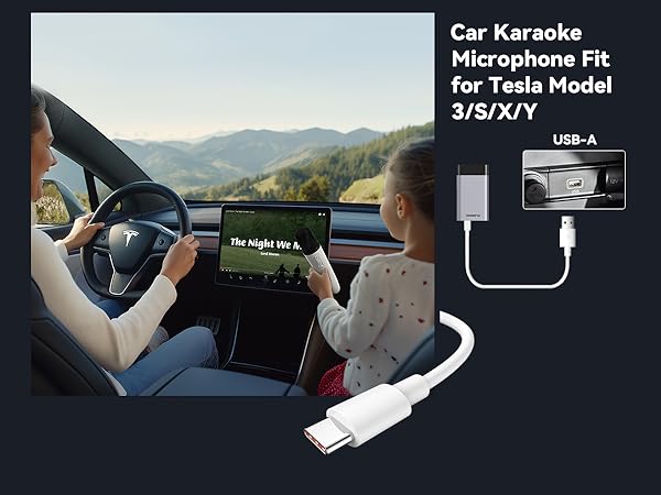tesla car karaoke modely