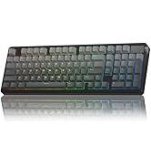 LEOBOG A98 Wireless Mechanical Keyboard, Tri-Mode BT5.0/2.4GHz/USB-C, Creamy Keyboard with Number...