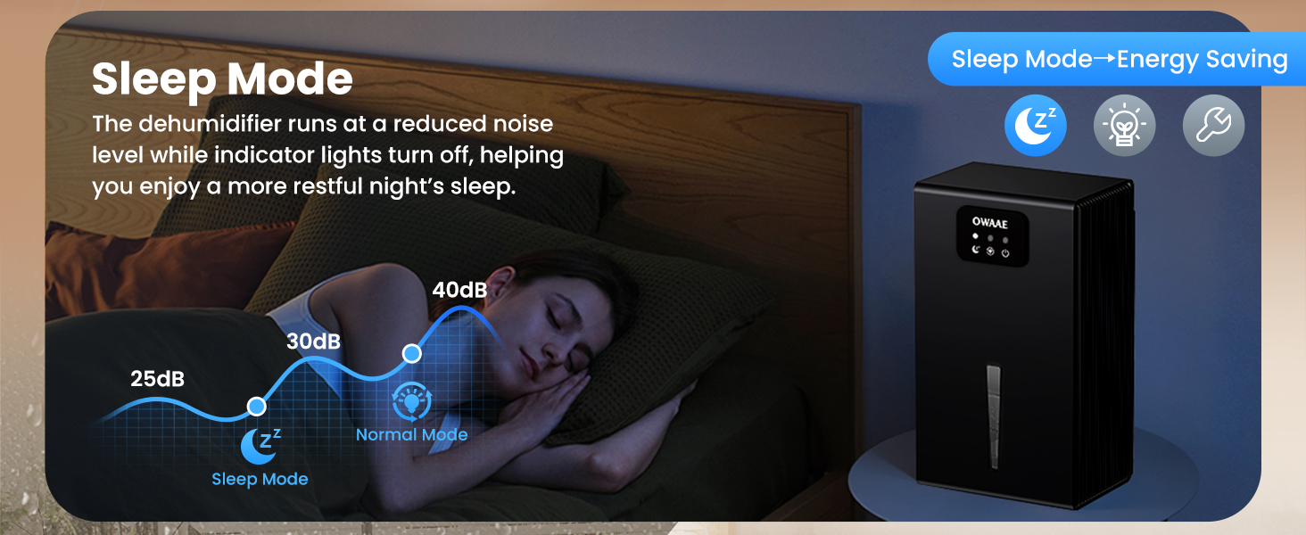 dehumidifier with sleep mode