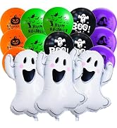 HADCKJA Ghost Balloons Ghost Halloween Party Supplies Halloween Balloons Ghost Foil Balloon Hallo...