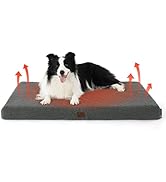 Bedsure ComfyFleece Self Warming Cat Bed, Small Self Heating Dog Crate Pad, Thermal Extra Warm P...