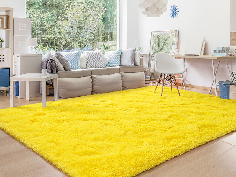 yellow rug